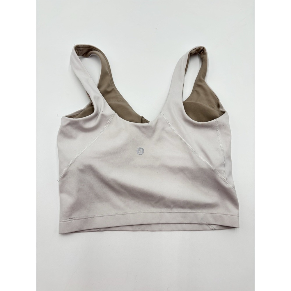Lululemon Women's Sports Bra Size 2 Beige Cream Athletic Yoga‎ Training Bra